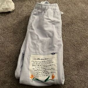 Medium light lavender boys lie sweatpants! Barley worn!!! Such good condition!